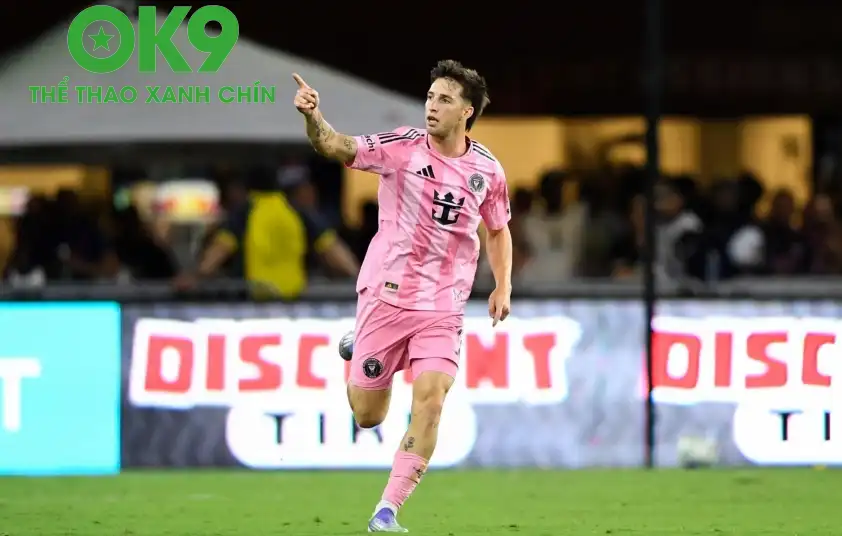 Baltasar Rodríguez lập siêu phẩm gỡ hòa cho Inter Miami (ảnh: MLS). Baltasar Rodríguez lập siêu phẩm gỡ hòa cho Inter Miami (ảnh: MLS).